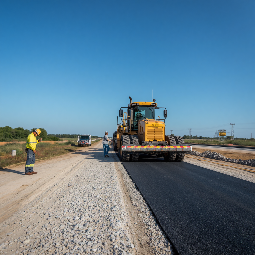 highway construction labour and heavy equipment ar